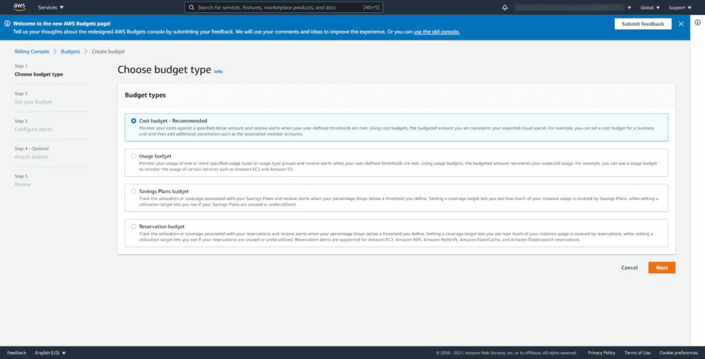 Creating AWS Budgets: Savings Plans and Cost Budget 13