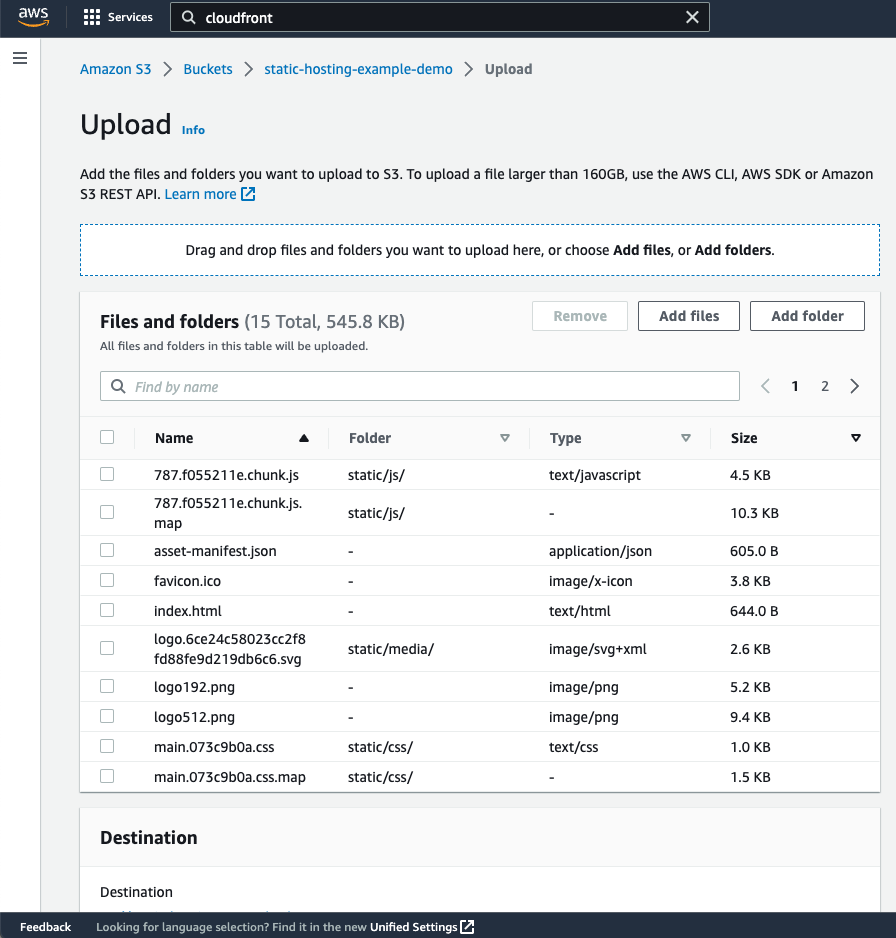 Hosting Single Page Application using AWS CloudFront and AWS S3: User Guide 7