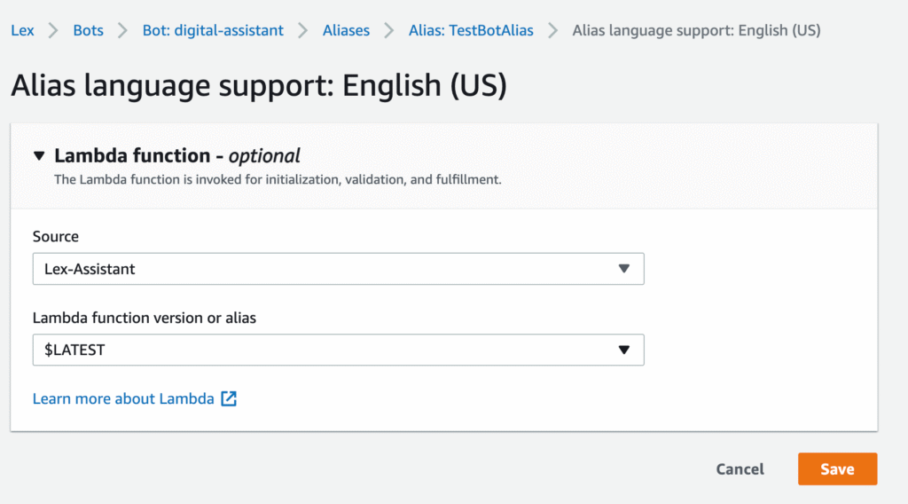 How to Create an AWS Lex-based Digital Cloud Assistant Chatbot 39