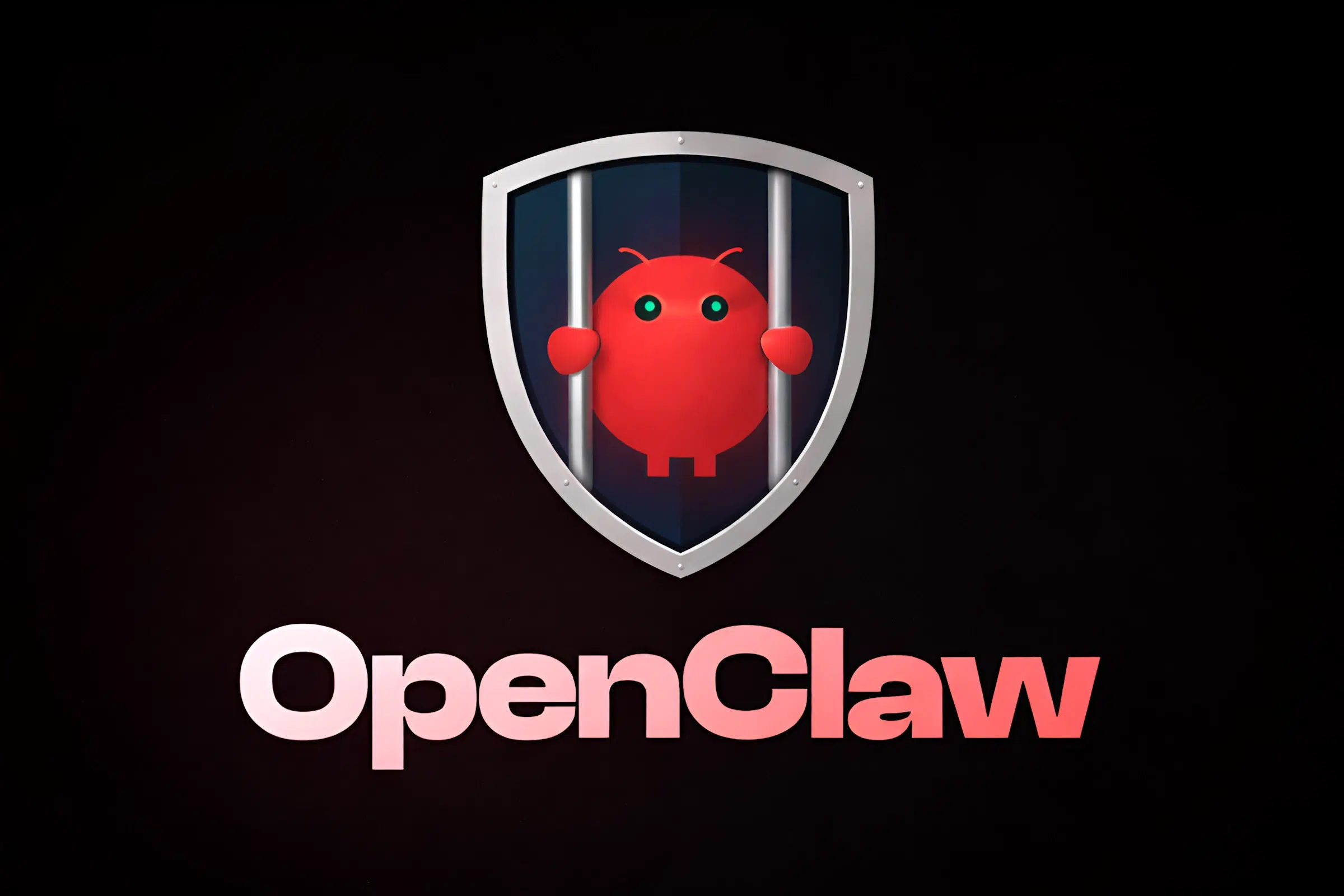 OpenClaw mascot behind bars